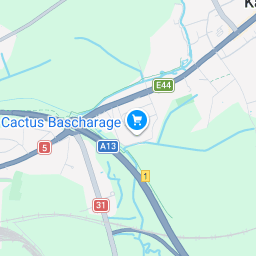 Qibla Direction Finder for Bascharage | Kaaba Direction - Qibla Locator